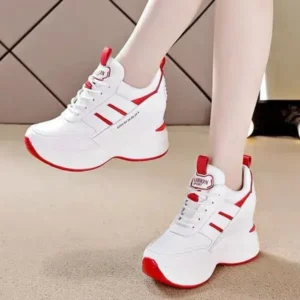 Hillsupshoes Women Fashion Platform Lace-Up Sneakers