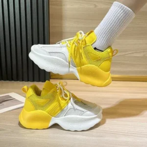 Hillsupshoes Women Fashion Gradient Mesh Breathable Sneakers