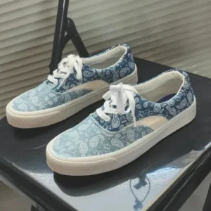 Hillsupshoes Vintage Breathable Printed Canvas Shoes