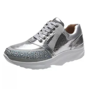 Hillsupshoes Women Fashion Rhinestones Sneakers