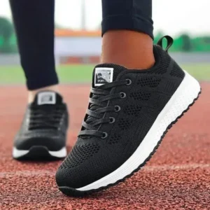 Hillsupshoes Women Casual Lace-Up Design Mesh Breathable Sneakers