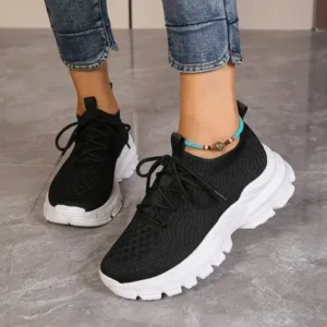 Hillsupshoes Women Fashionable Thick-Soles Breathable Sneakers