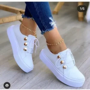 Hillsupshoes Women Plus Size Casual Platform Sneakers